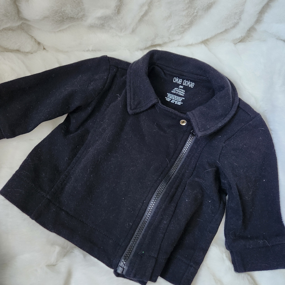 Okie Dokie Black Jean Jacket for Kids